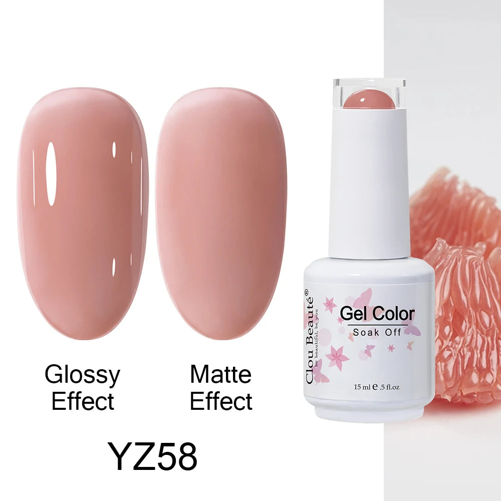 Clou Beaute Royal Blue Color Winter Trendy Semi Permanent Nail Art Manicure Varnishes Gel Nail Polish Hybrid Base Gel Top Coat