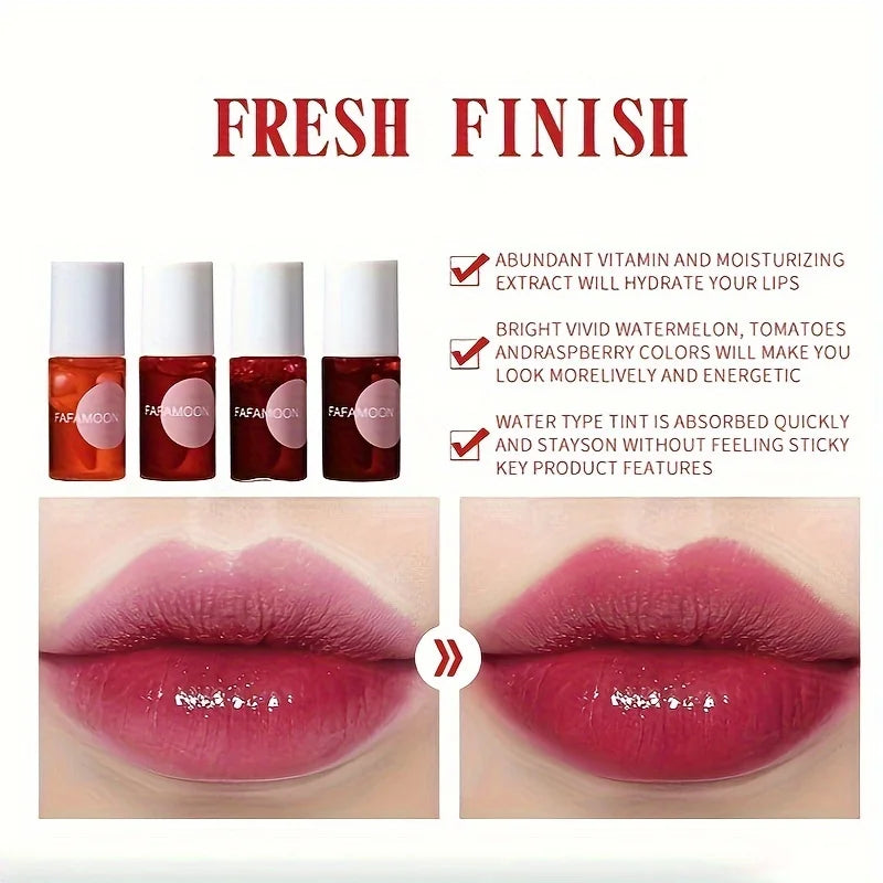 Fruity Lip Tint Water Gloss - Moisturizing Waterproof 7.1ml