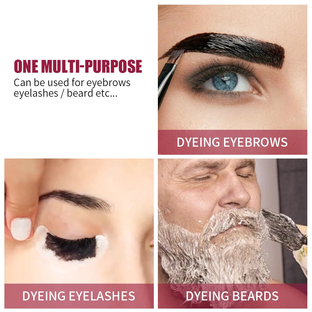 Iconsign Eyelash and Eyebrow Dye Tint Kit - Waterproof Cream