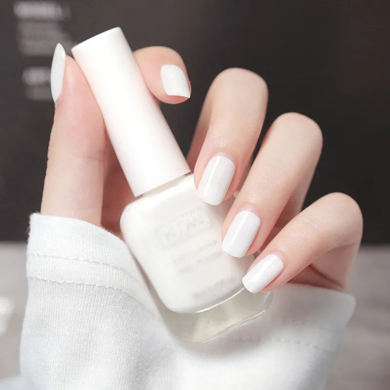 10ml Water-based Nail Polish Long Lasting Tearable Quick Dry No Bake Semi-permanent Varnish DIY Fashion Manicure 40 Color