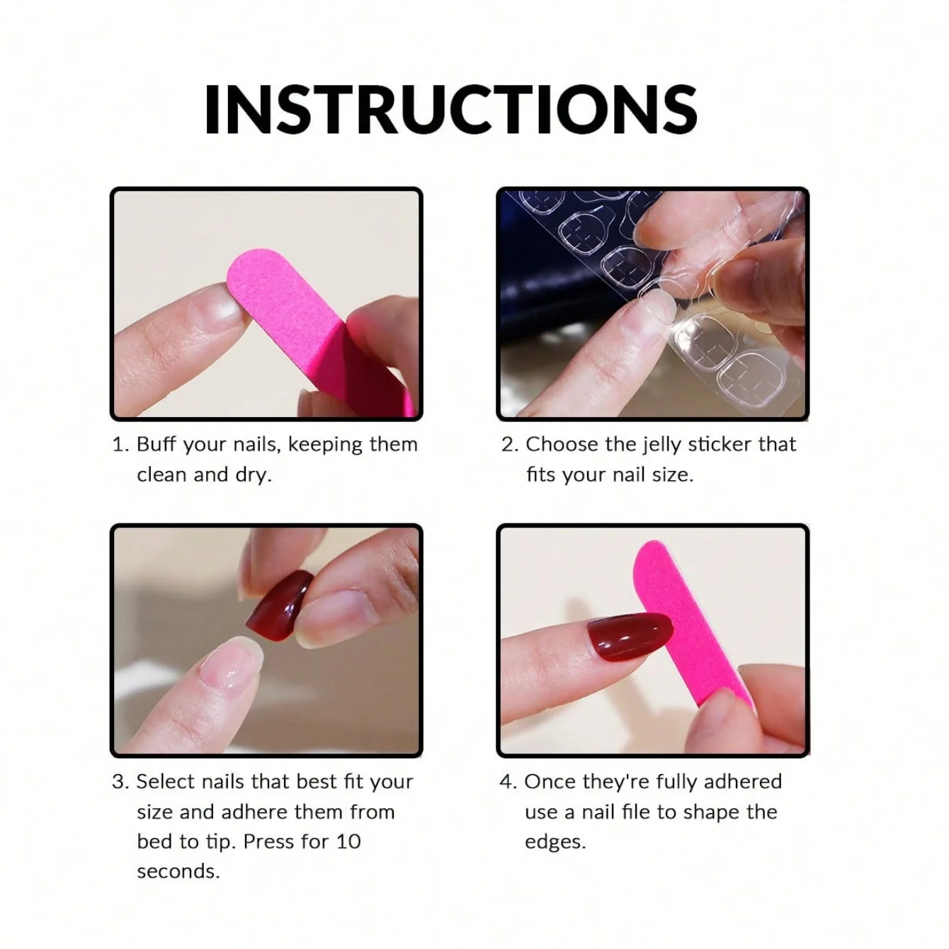 10pcs personalized black and white nail art, rabbit and bow decoration - Gothic minimalist style, suitable for daily wear