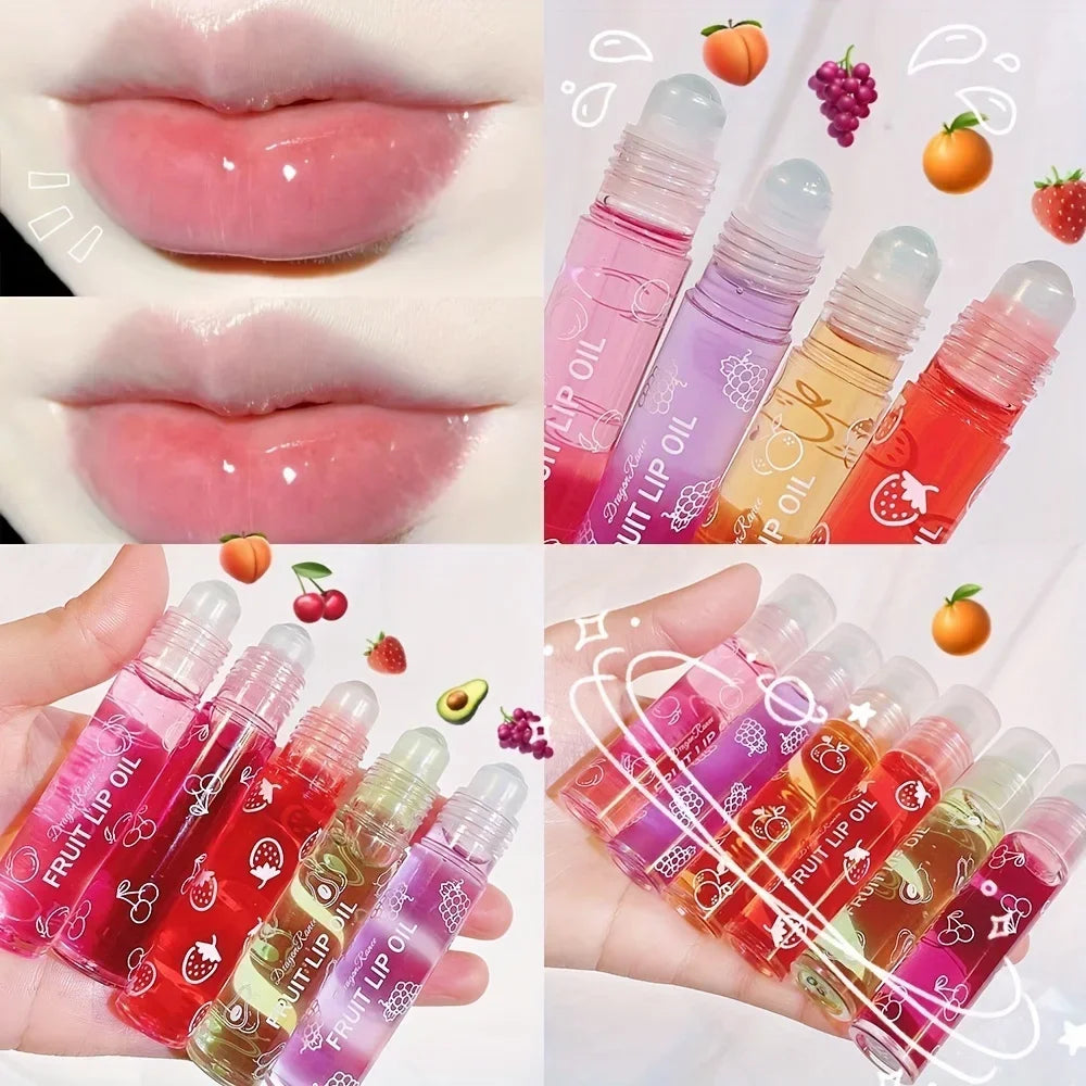 Fresh Fruit Roll-on Lip Oil - Grape Moisturizing Gloss