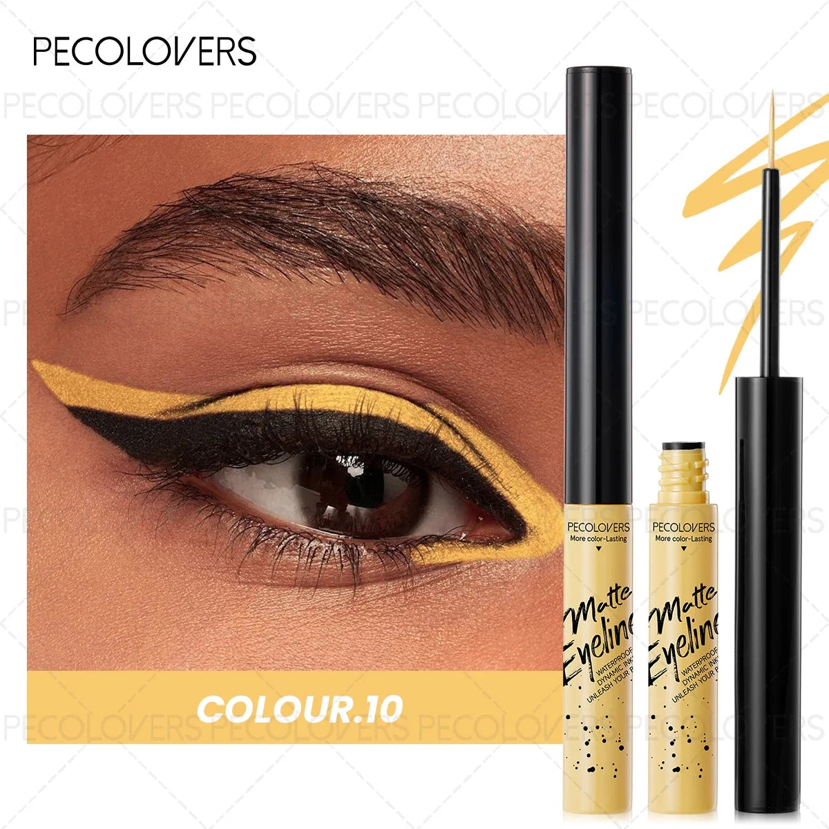 1PC Matte Color Eyeliner Pen Liquid, Durable, Easy to Color, Fast Drying, Smooth, Not Easy to Take Off Makeup