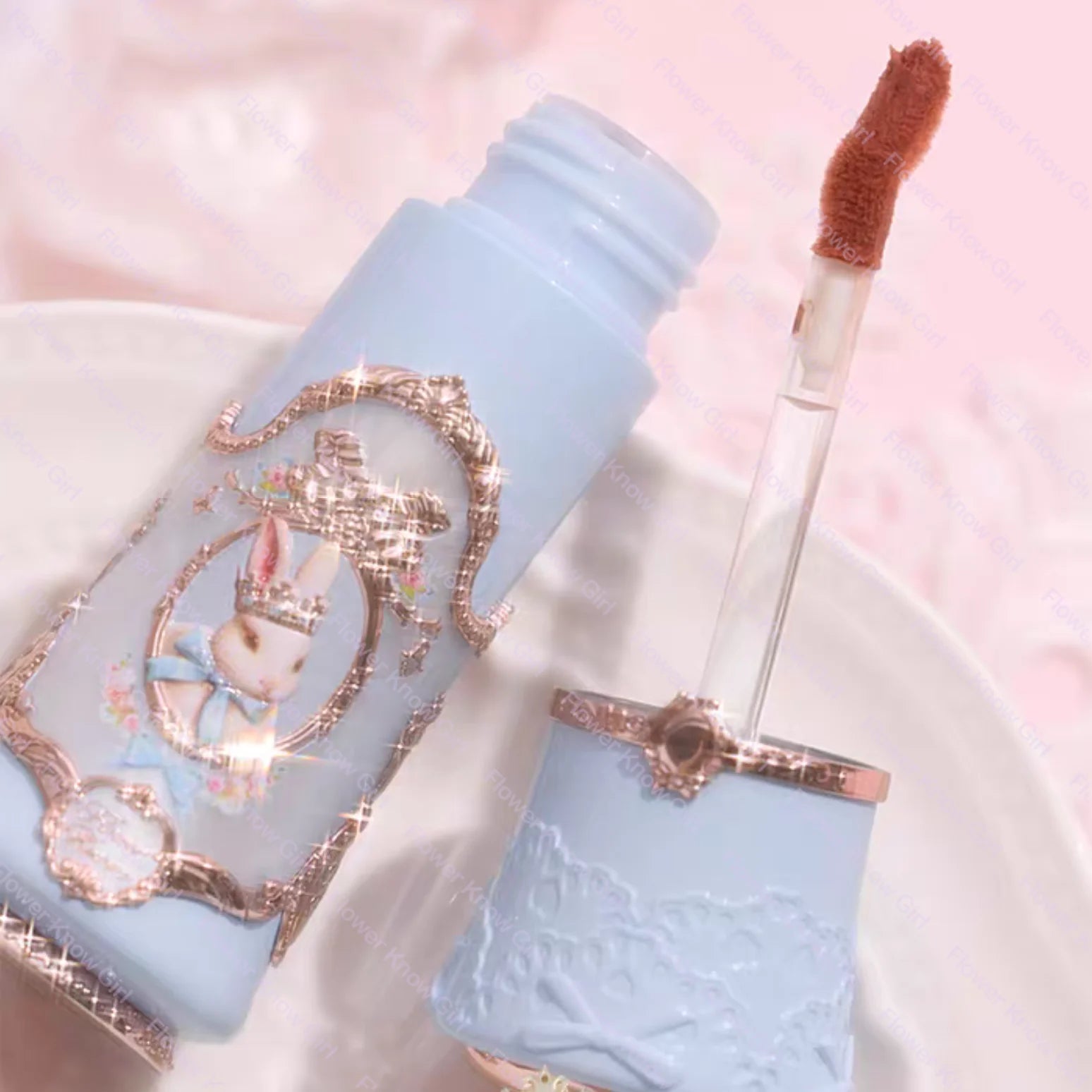 Flower Knows Bunny Garden Cloud Lip Cream Makeup Matte Lipstick Heart Love Cosmetics Cute