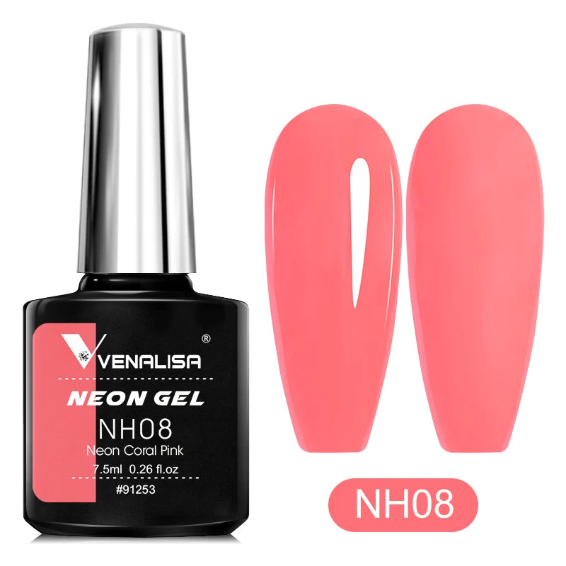 VENALISA Summer Neon Color Beauty Nail Gel Polish Bright Nail Art Salon Lacquer Soak off UV LED Fluorescence Gel Nail Varnish