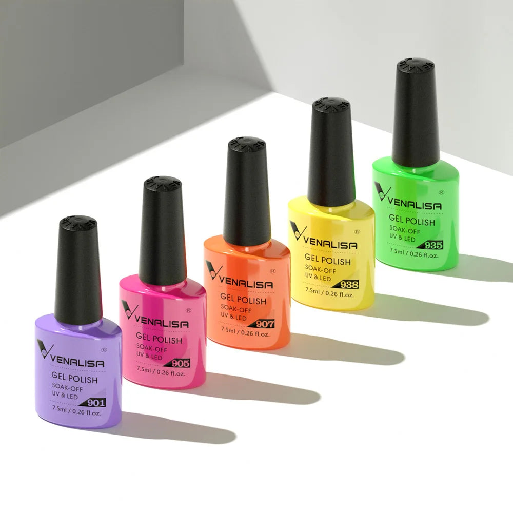 Venalisa Nail Gel Polish 60 Colors TPO FREE HEMA FREE Nail Art Soak Off Odorless Organic UV Gel Nail Polish Varnish Gel Lacquer