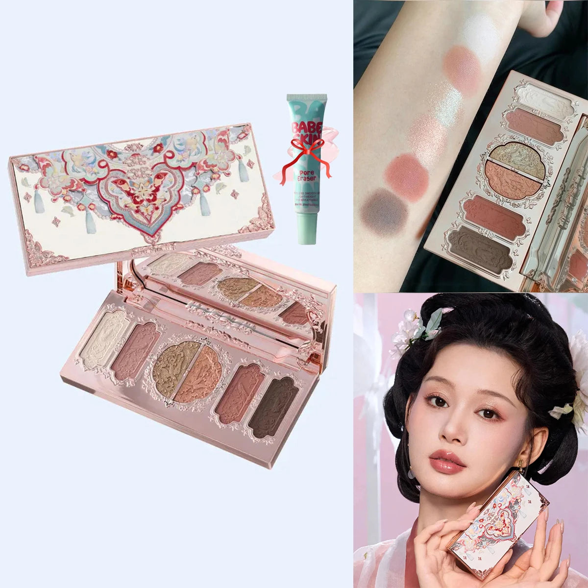 Flower Knows Chocolate Wonder-Shop 8-Color Eyeshadow Palette