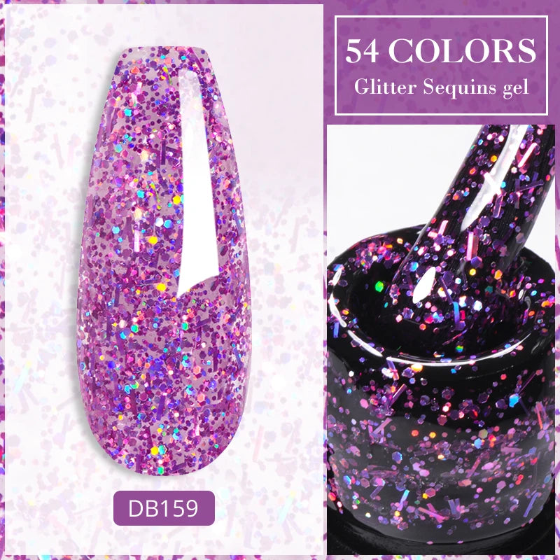 7ML Ice Transparent Glass Bead Moonlight Cat Eye Magnet Gel Nail Polish Jelly Ultra Shine Glitter Semi Permanent Soak Off UV Gel
