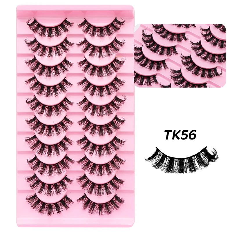 Russian Strip Lashes Makeup Lashes 25mm 3D Mink Volume Fluffy Natural False Eyelashes Thick Dramatic Mink Eyelashes Wholesale