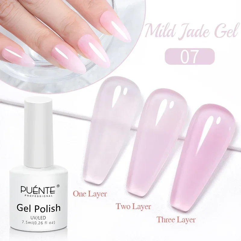 PUENTE Fruit Series Cat Magnetic Gel Nail Polish Summer Green Purple Pink Cat Eye Nail Gel Soak Off UV Semi-Permanent Varnish