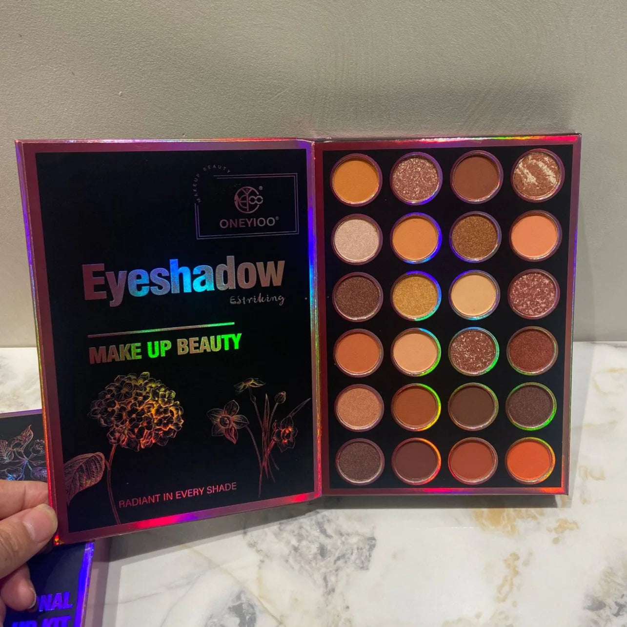 New 55-Color Eyeshadow Palette Lipstick Highlighter Contour Palette Professional Makeup Kit with Shimmer Matte Eye Shadows