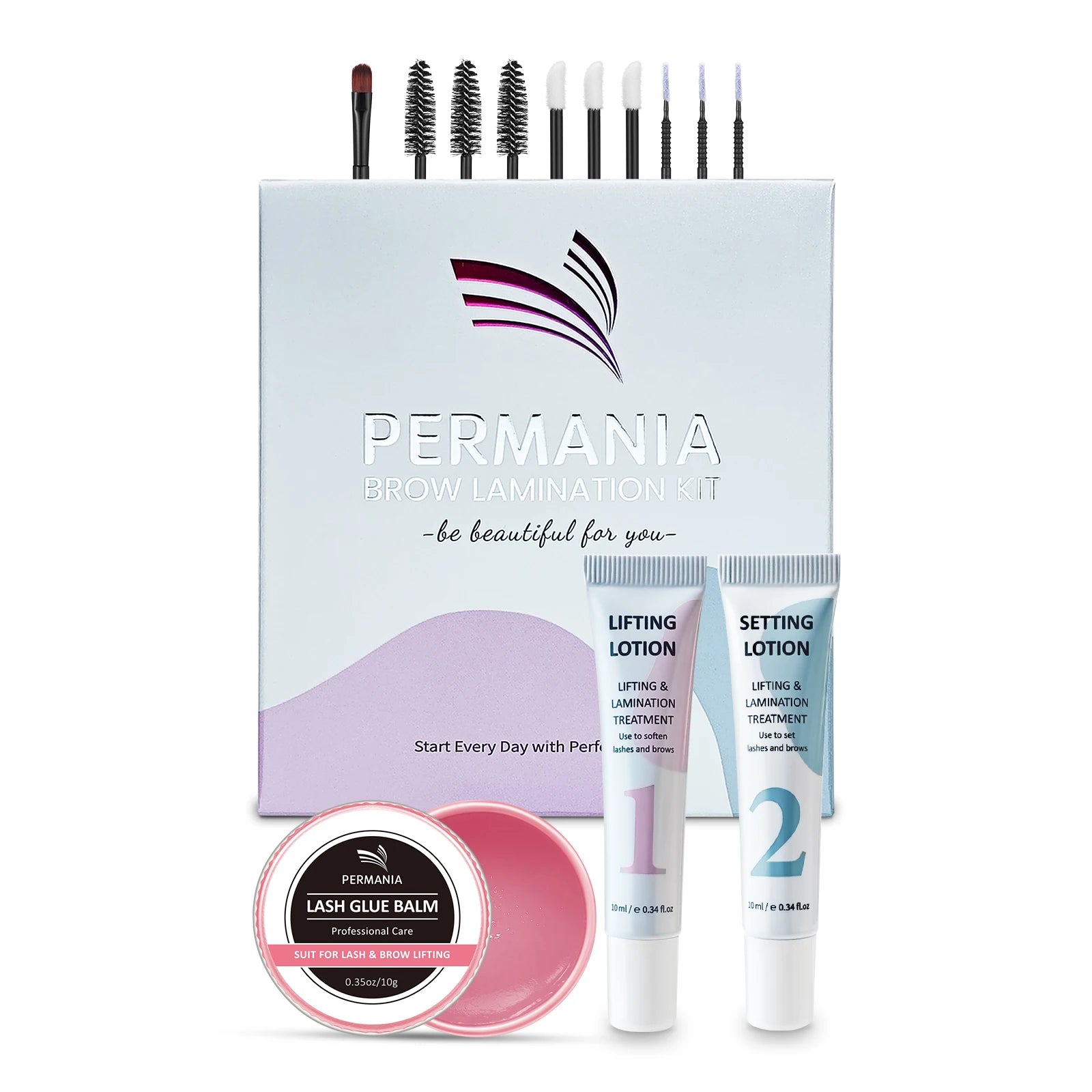 Permania Eyelash Lift and Brow Lamination Kit - Instant Curling