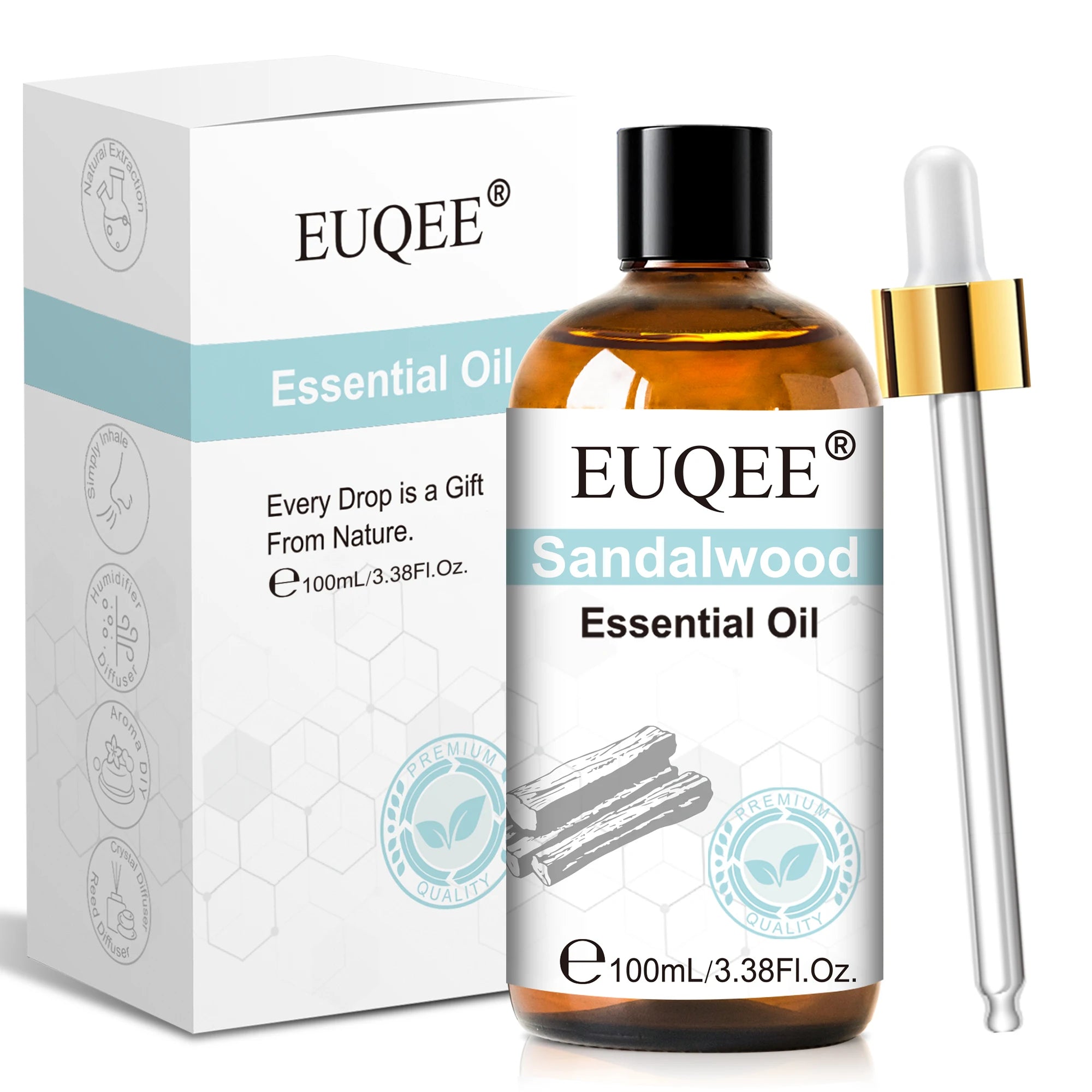 Essential Oil 100ml with Dropper Lavender Vanilla Essence Oil for Diffuser Sandalwood Bergamot Lemongrass Fragrance Oil Gift