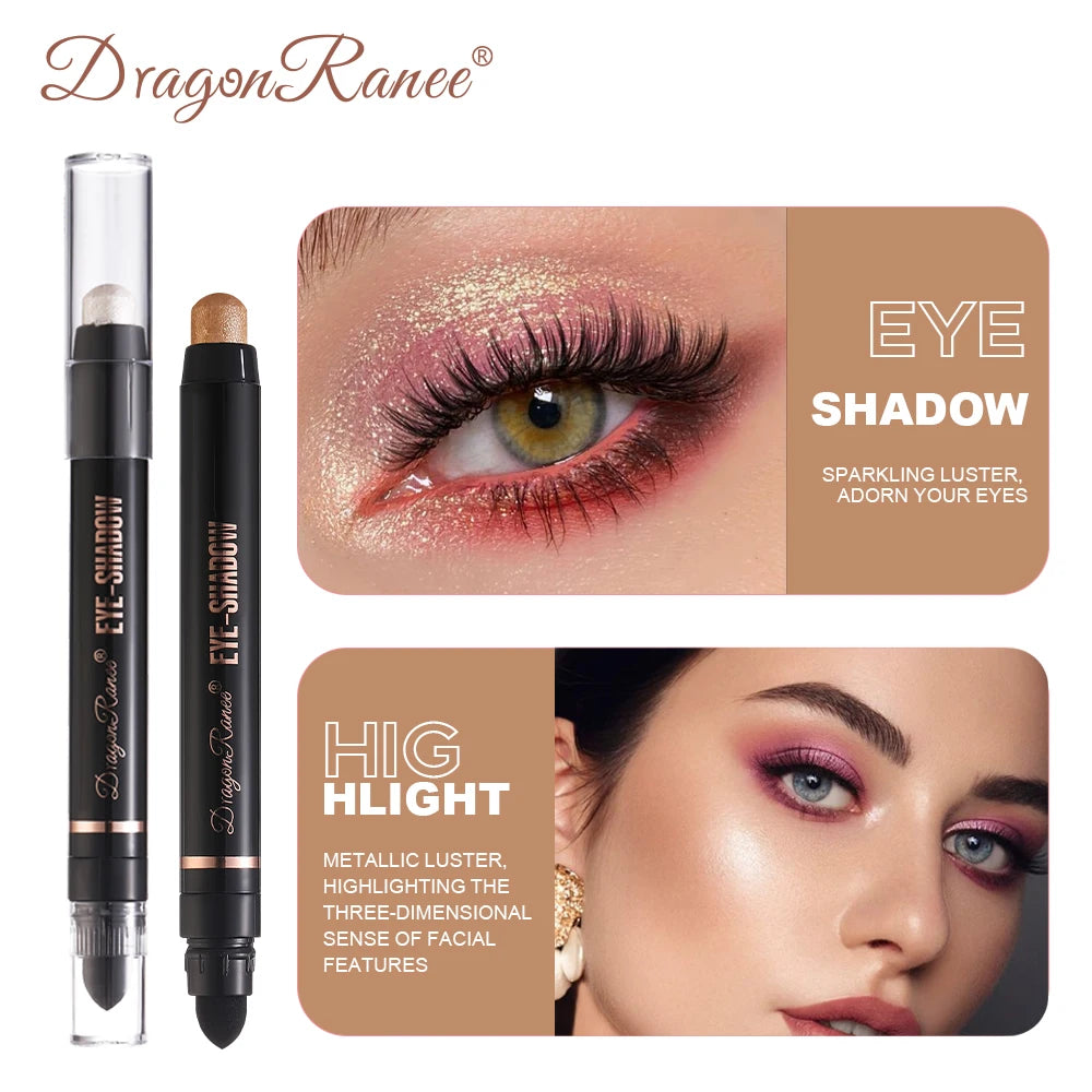 Eyeshadow Pen Pearlescent Eyeshadow Versatile One-Swipe Application Non-Smudging Waterproof Eyeshadow Highlighter Delicate Silky Smooth with Fine Shimmer Eyeshadow Liquid
