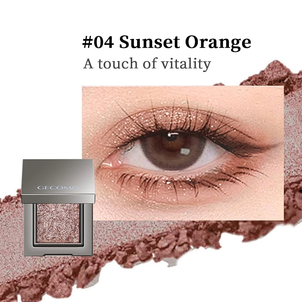 Single Color Eye Shadow Pearlescent Fine Shimmer Long-lasting Makeup Color Delicate Powder Eye Shadow Palette