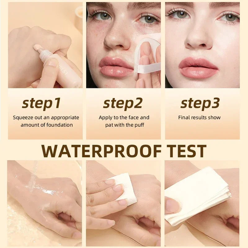 Liquid Foundation Cream Concealer Stick 6 Color Moisturizing Full Coverage Oil-control Natural Lasting Concealer BB Cream Makeup
