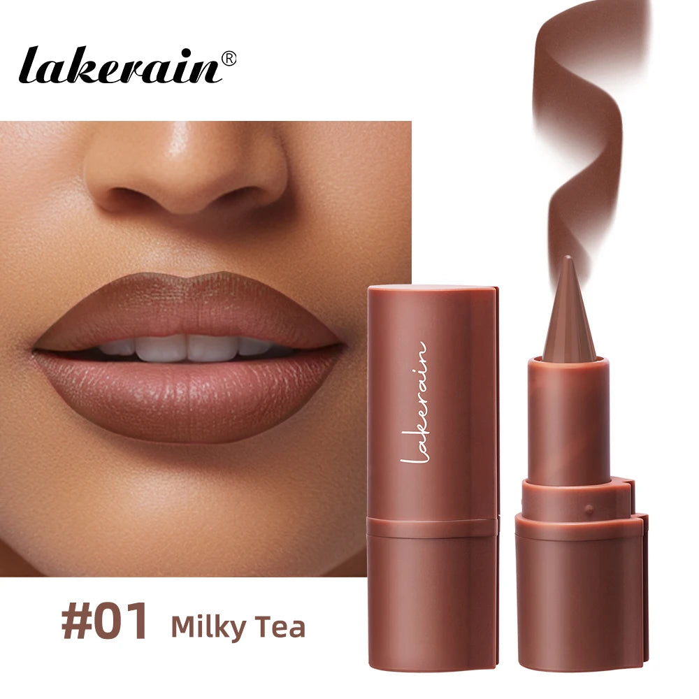 Lakerain Lip Liner Lipstick Pen Long Lasting Waterproof Gradient Quick Drying 2 IN 1 Lip Liner & Lipstick Sexy Matte Cosmetic
