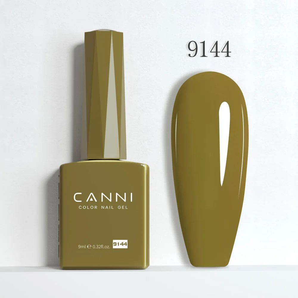 CANNI Hema Free Nail Gel Polish Fall Color Collection Semi Permanent Diamong Long Wear Top Coat Red Gorgeous JellyNude Color 9ml
