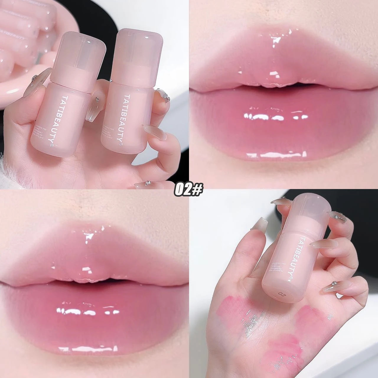 DIKALU Mirror Water Lip Gloss Crystal Jelly Lipstick Hydrating Plumping Moisturizing Colored Lip Tint Lips Care Makeup Beauty