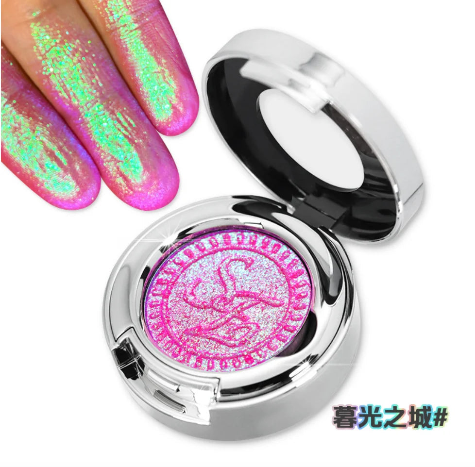 SheenEffect chameleon pigment Eyeshadow Single eye shadow Long-lasting Highlighter Easy to blend portable Makeup Cosmetics