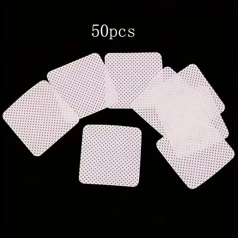 50 Lint-Free Nail Wipes, Super Absorbent Nail Wipes for Removing Gel Polish, Eyelash Extensions, and Nail Prep (White, Pink)
