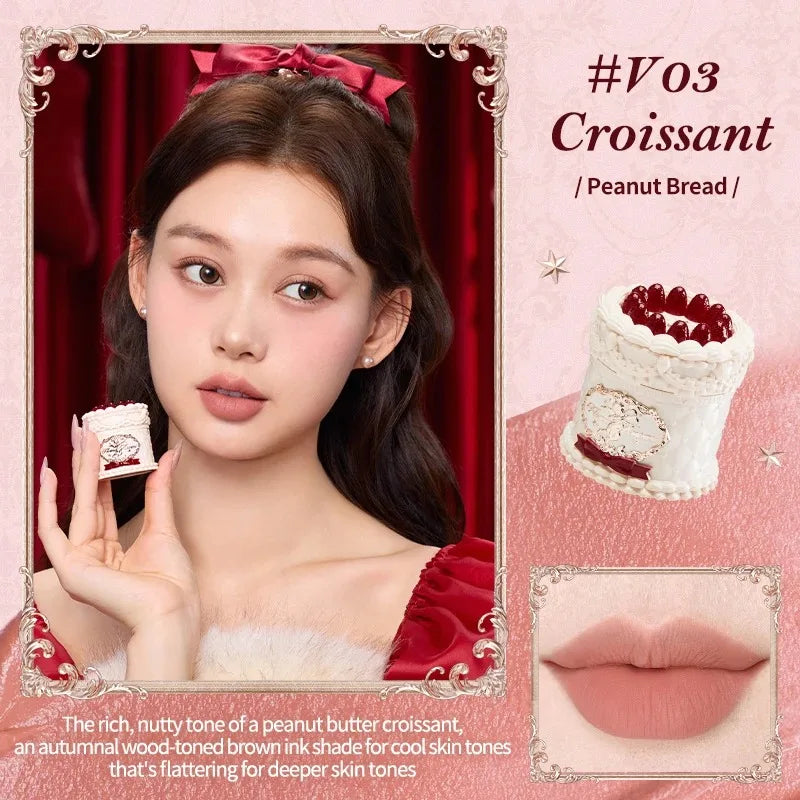 Flower Know Strawberry Rococo Cloud Liquid Lipstick Cream Lip Glaze Matte Milk Tea korean Makeup Long Lasting Lipgloss