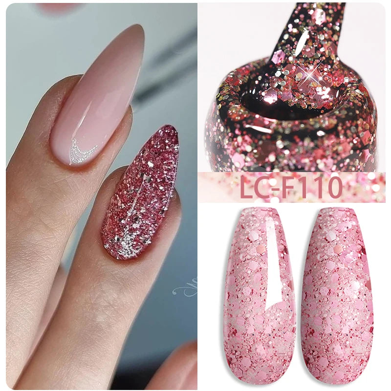 LILYCUTE 15ML Quick Extension Gel Nail Polish Milky White Clear Pink Color French Manicure Finger Prolong Nail Hard Gel Varnish