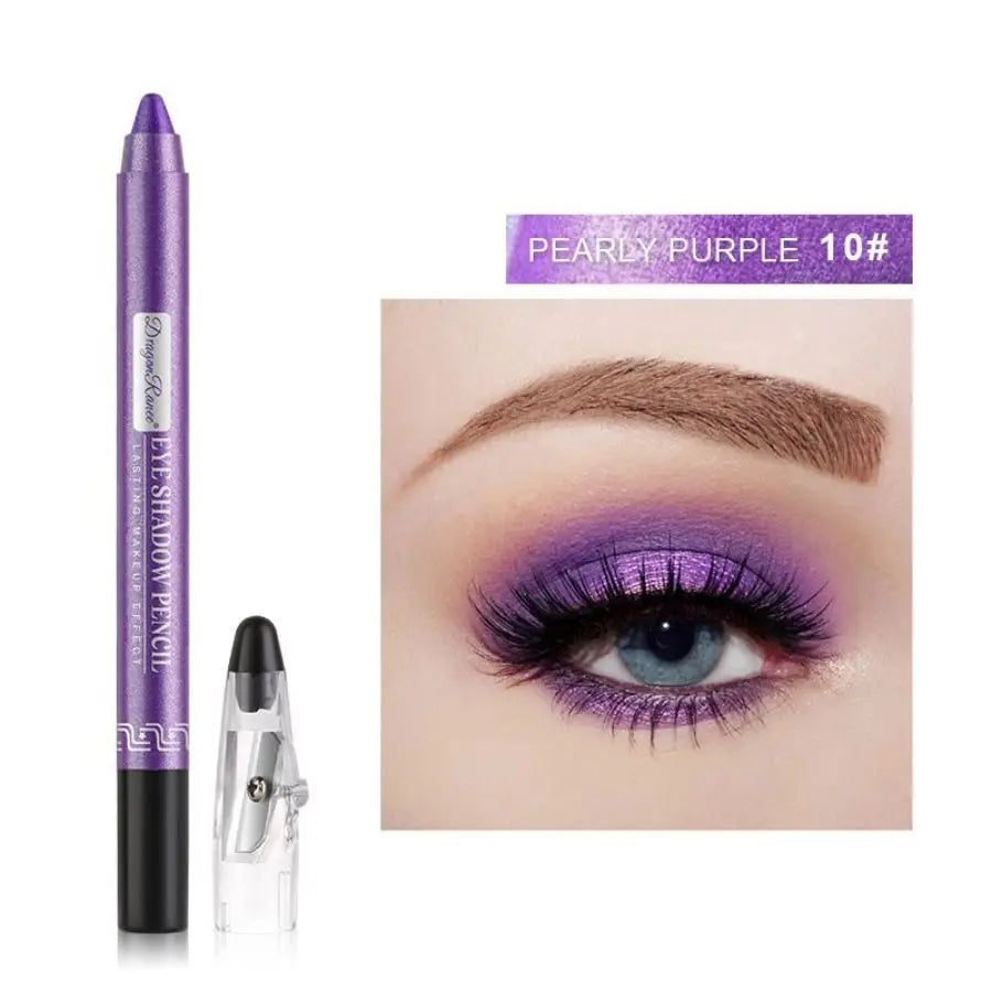 Eyeshadow Pen, Eyeliner Pen, Eyeshadow Stick, Under-Eye Shadow Pen, Pearlescent Eyeshadow Pen with Sharpener, Foam Pen, Single-Color Eyeshadow Pen, Pearlescent Under-Eye Shadow, Highlighter, Smudge-Proof