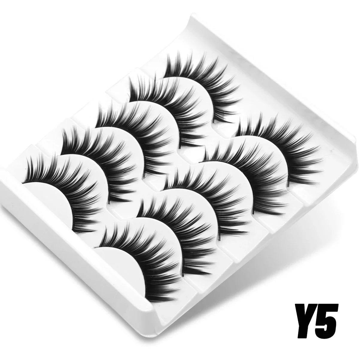 Cat Eyelashes Fluffy 3D Mink Eyelashes Natural Look False Lashes for Daily Party Wedding Lightweigh Reusable Makeup