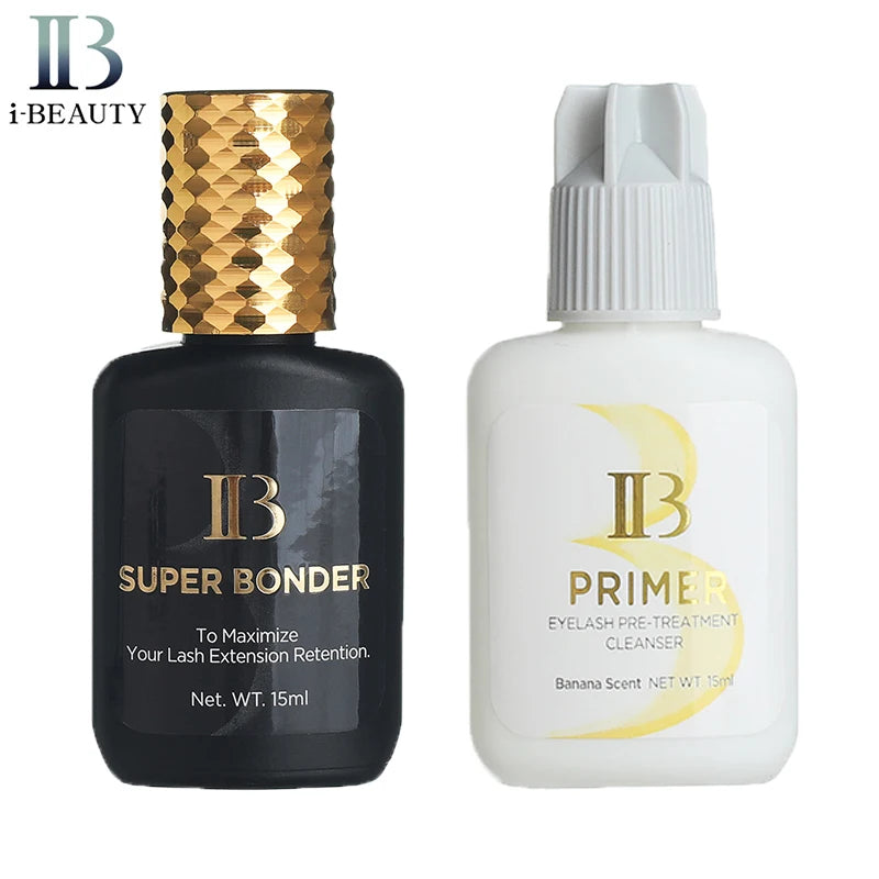 IB Primer Premium Glue Remover GBL Free Eyelash Extension I Beauty Super Bonder Glue 15ml False Lash Adhesive