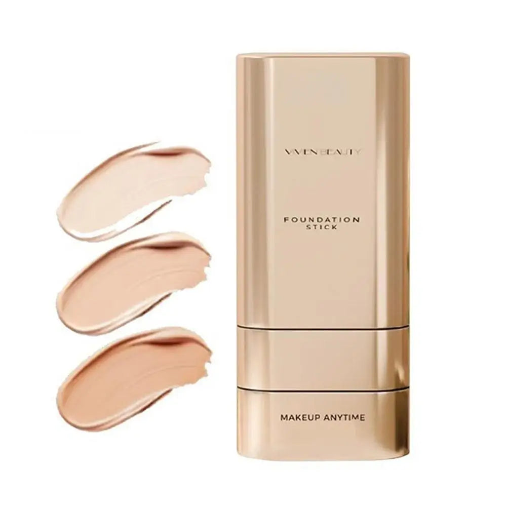 Face Foundation Stick With Brush, Velvet Moist Light Concealer Full Coverage Oil Control Dark Circles Corrector Facial Makeup