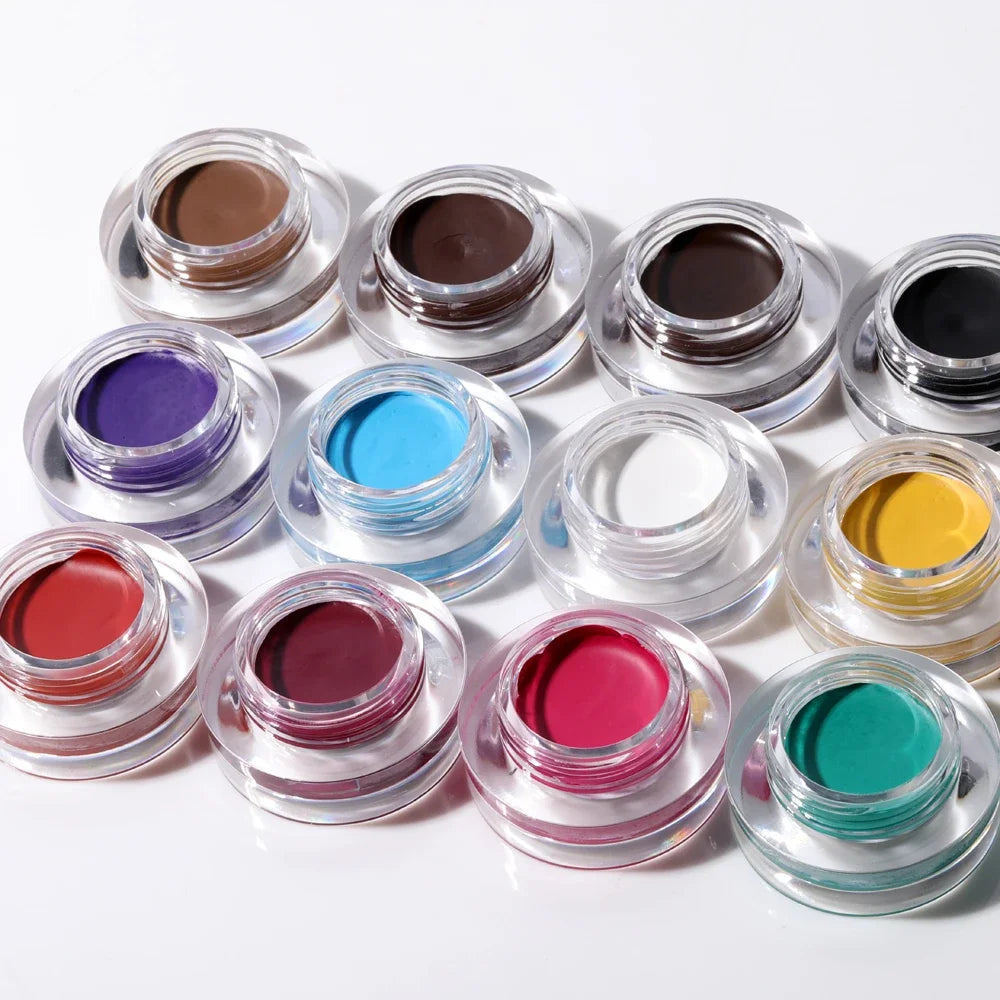 HANDAIYAN Colorful Eyebrow Cream Gel High Pigment Brows Tint Waterproof Long lasting Eye Brow Dye With Brushes Decorate Cosmetic