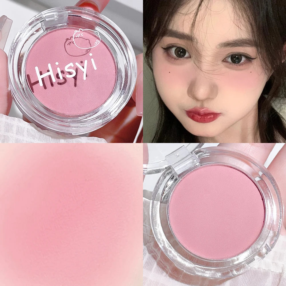HISYI slightly tipsy blush matte fine flash micro flash natural color makeup pure desire monochrome blush plate