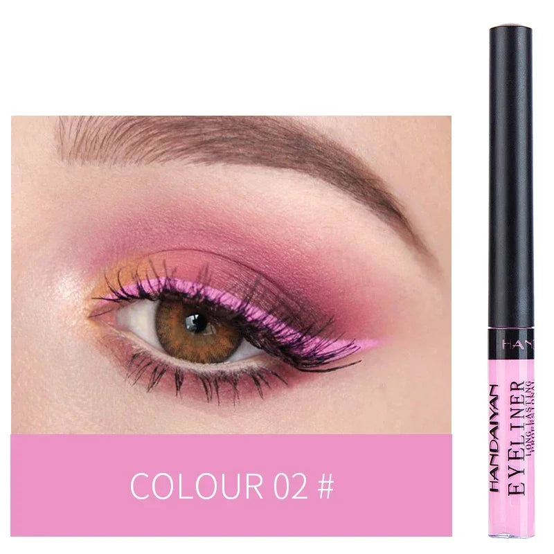 Waterproof Liquid Eyeliner Pen - Long-Lasting Colorful Eye Liner