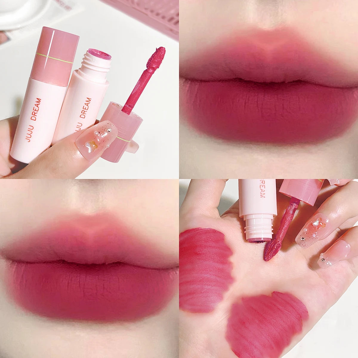 JUJU Dream Small milk tube lip gloss, airy white, matte lifting, lipstick, velvet, matte lip gloss, lip gloss