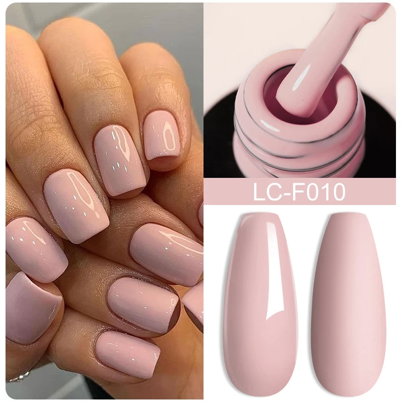 LILYCUTE 15ML Quick Extension Gel Nail Polish Milky White Clear Pink Color French Manicure Finger Prolong Nail Hard Gel Varnish