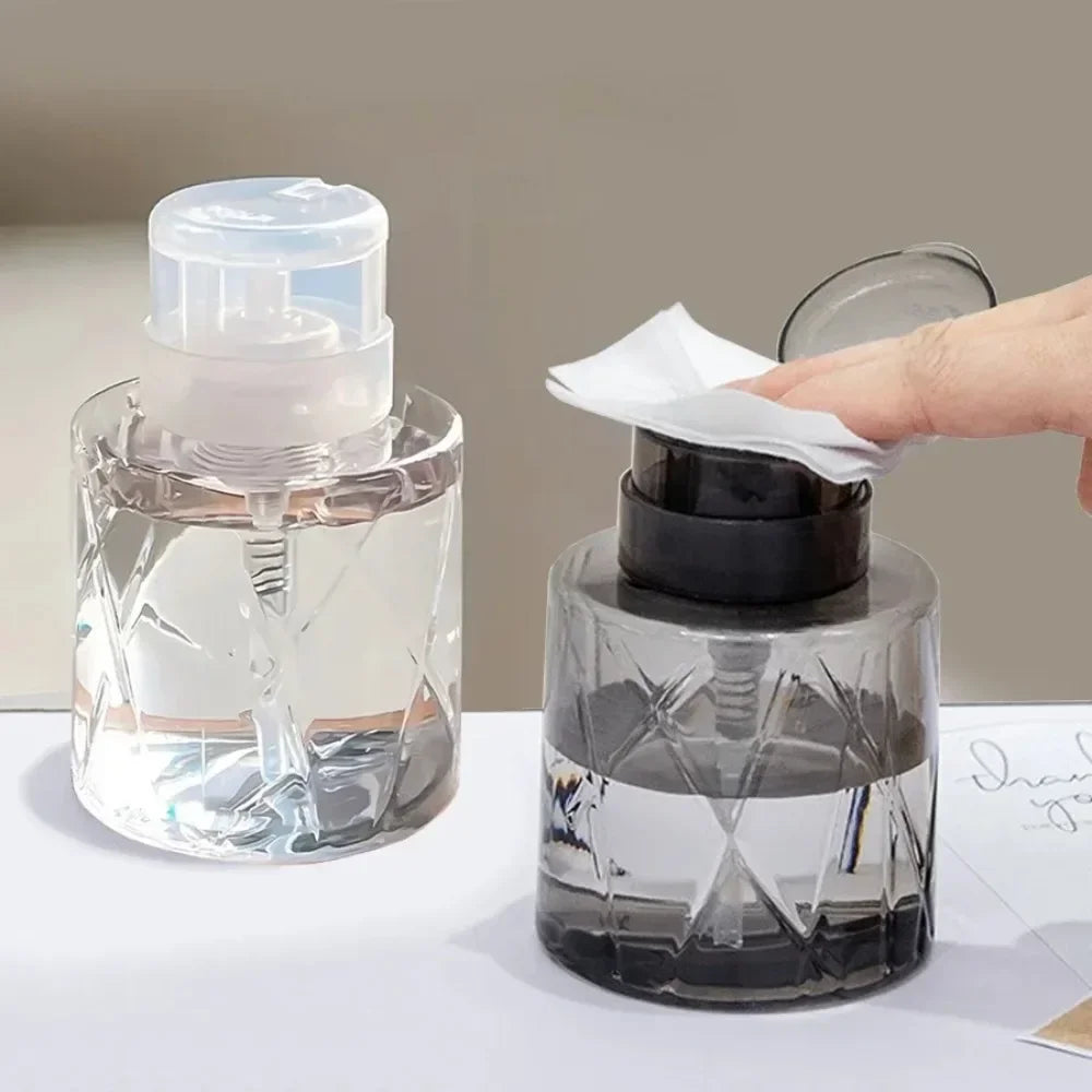 Nail Refillable Bottles Empty Press Pump Dispenser Nail Art Polish Remover Cleaner Makeup Bottle Manicure Tool Nail Art Tools