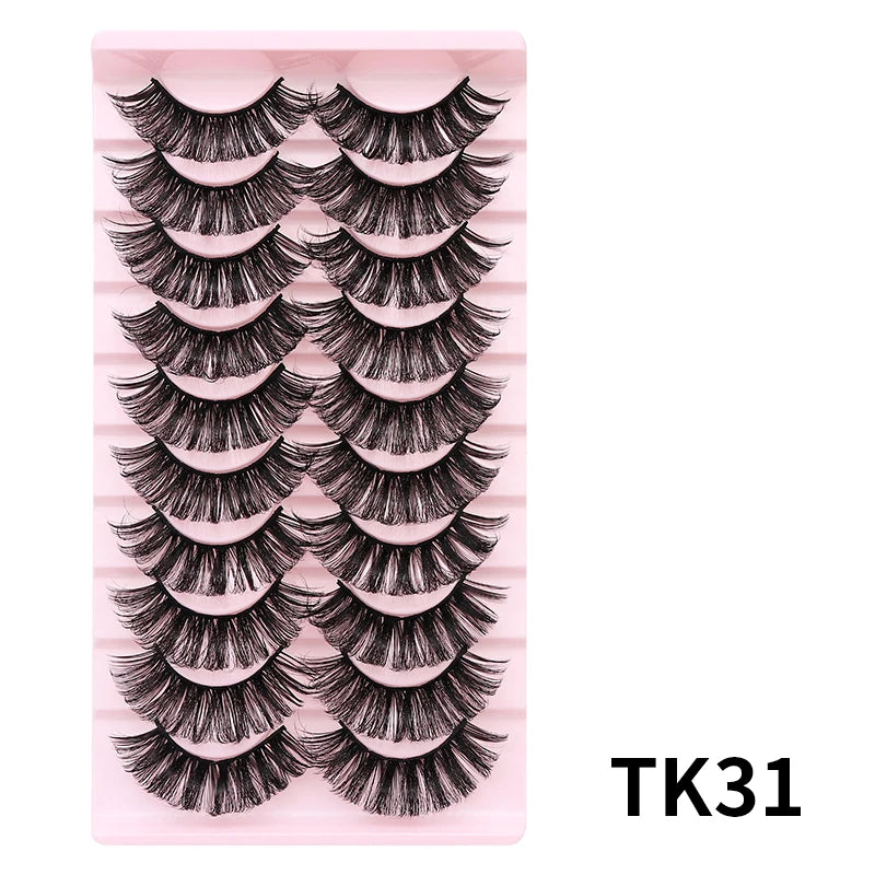 Russian Strip Lashes Makeup Lashes 25mm 3D Mink Volume Fluffy Natural False Eyelashes Thick Dramatic Mink Eyelashes Wholesale