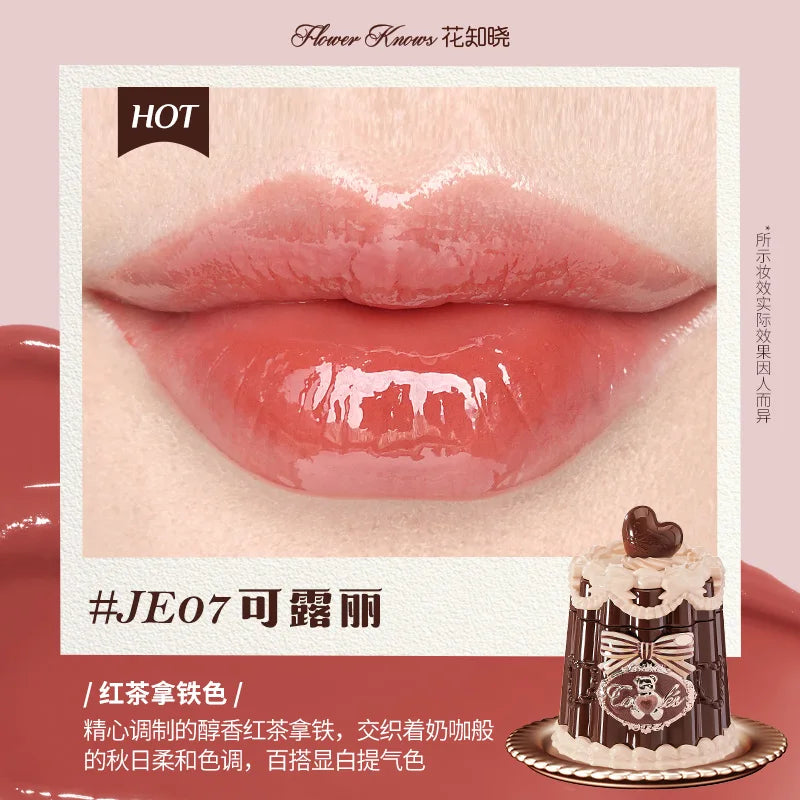 Flowerknows Strawberry Cupid Lipstick Cake Matte Velvet Lipgloss Lip Mud Makeup Korean Flower Know Lip Cream For Girls&Women