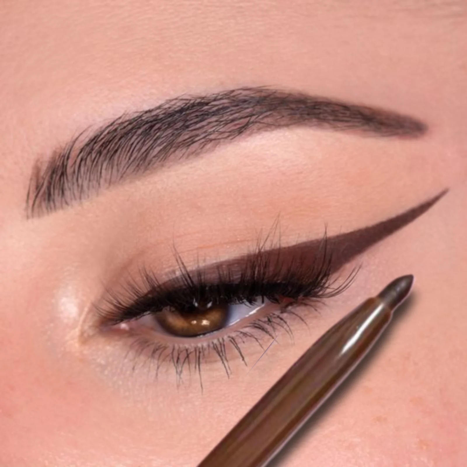 Waterproof Black Brown Eyeliner Gel Pencil Ultra-fine Matte Smooth Quick Dry Non-Smudge Easy Wear Eyeliner Pen Makeup for Eyes