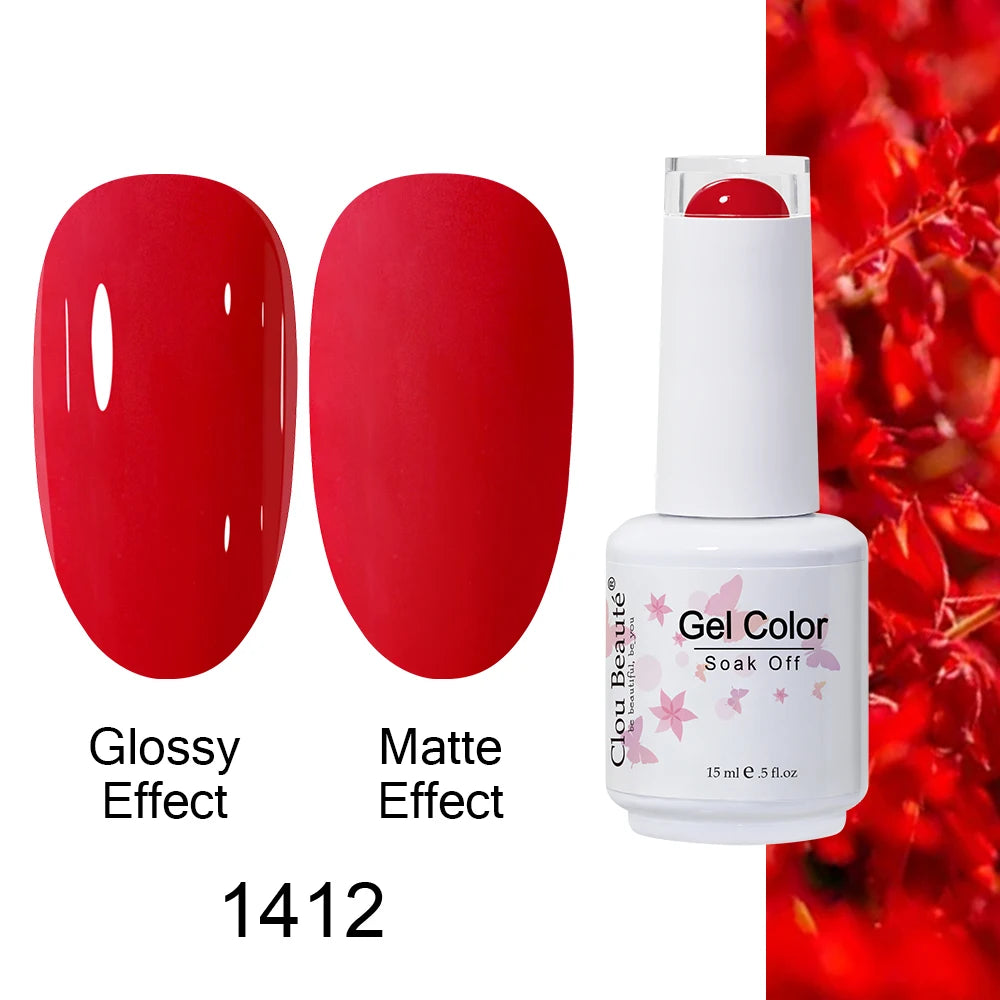 Clou Beaute Royal Blue Color Winter Trendy Semi Permanent Nail Art Manicure Varnishes Gel Nail Polish Hybrid Base Gel Top Coat