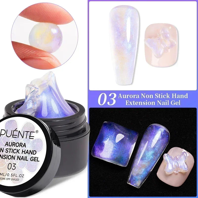 PUENTE Fruit Series Cat Magnetic Gel Nail Polish Summer Green Purple Pink Cat Eye Nail Gel Soak Off UV Semi-Permanent Varnish