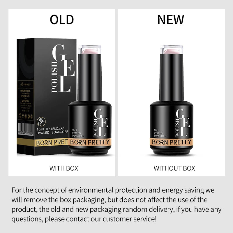BORN PRETTY Milky Jelly Rubber Base Gel for Gel Nail Polish 15ml Russian Self-leveling Nude Color Soak Off Semi Permanent UV Gel