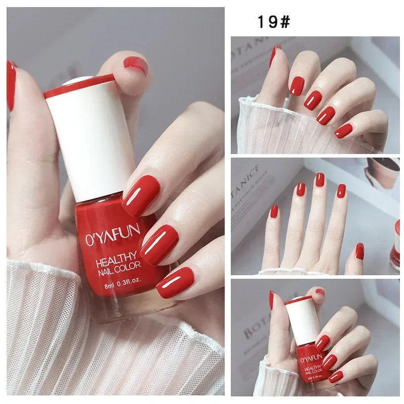 No-bake Nail Polish Nail Art Tearable Quick Dry Normal Without Lamp Nail Polish Glitter Sequins UV Varnish Nails Tools