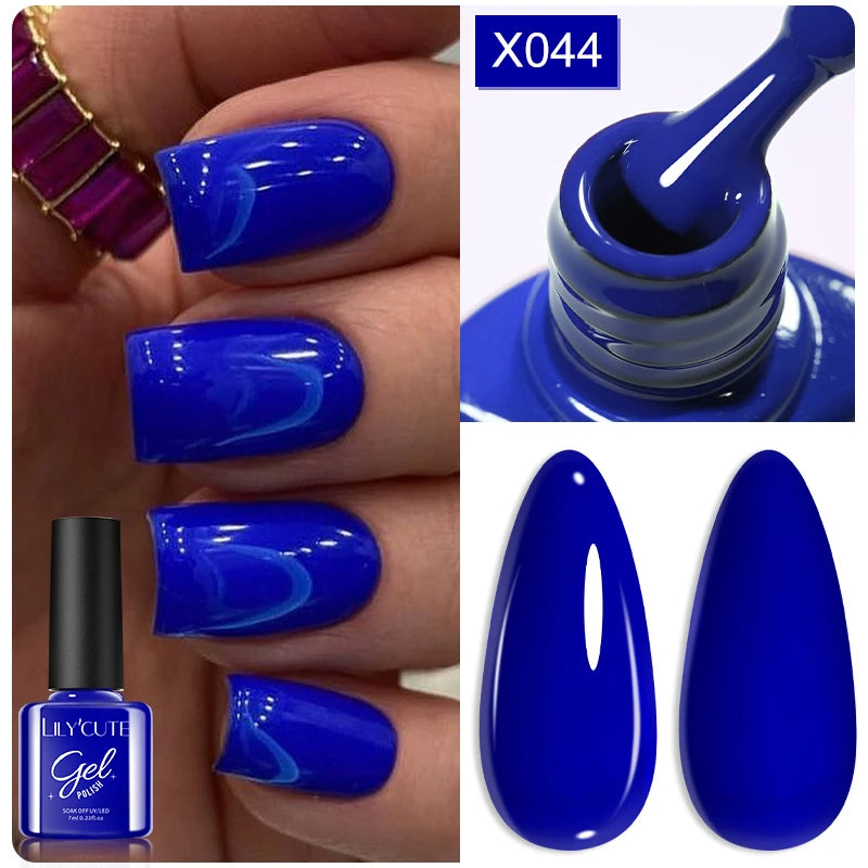 LILYCUTE 7ml Fruit Grape Purple Cat Magnetic Gel Nail Polish Vernis Semi Permanent Soak Off Colorful Gel Polish Nails Supplies