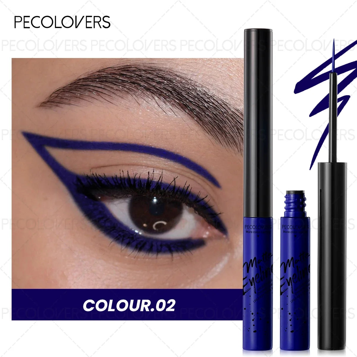 1PC Colorful Liquid Eyeliner, Waterproof, Precise Line, High Color Payoff, Quick Drying, Perfect for Christmas and Holiday Party
