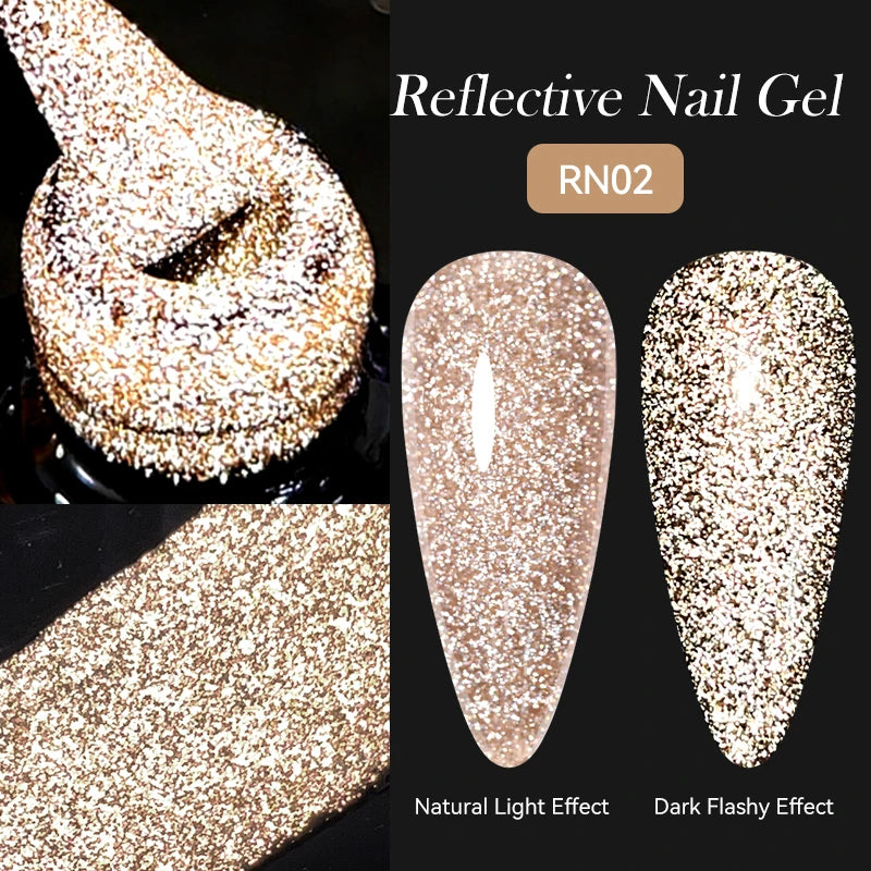 LILYCUTE 5ml Super Bright Metallic Painting Liner Gel Nail Polish UV LED Painting Gel Nail Art Drawing Stripe Pull Line UV Gel