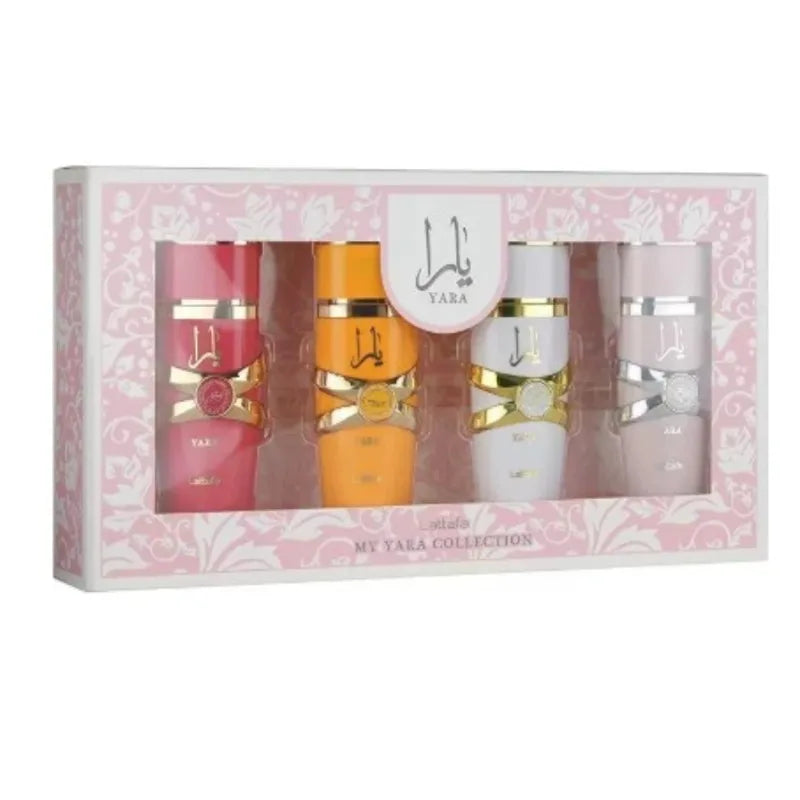 Women’s Perfume Gift Set 4×25ml Long Lasting Parfum Floral Fruity Gourmand Collection with Vanilla Musk Amber Jasmine Notes
