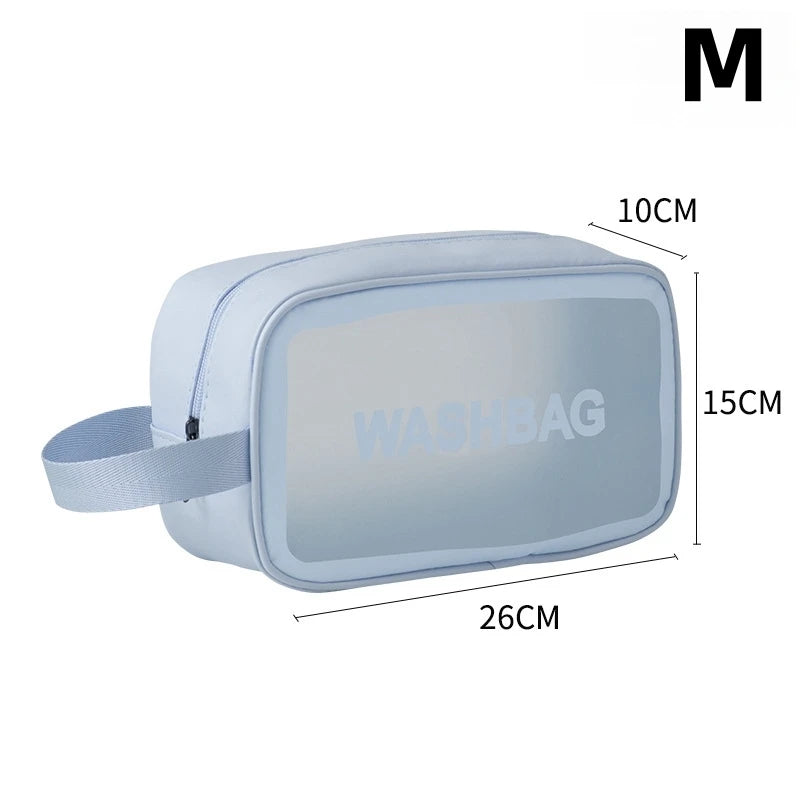 Portable Travel Wash Bag Female Transparent Waterproof Makeup Storage Pouch Large Capacity Cosmetic Organizer Beauty Women Case
