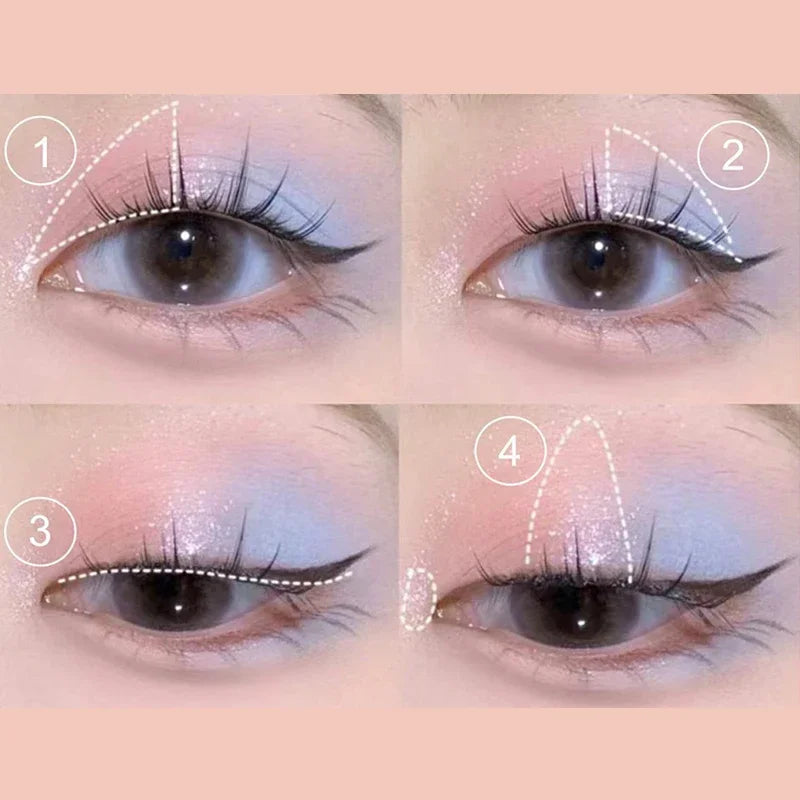 16 Colors Matte Eyeshadow New Square Eyeshadow Palette Matte Pearl Sequins Blush Eyeshadow Brighten Complexion